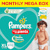  Pampers New Diapers Pants Monthly Box Packs
