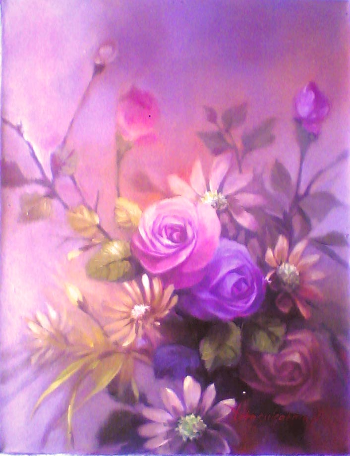 Gambar Foto 616 Jpg Lukisan Bunga Ros Mawar Rose Gambar ...