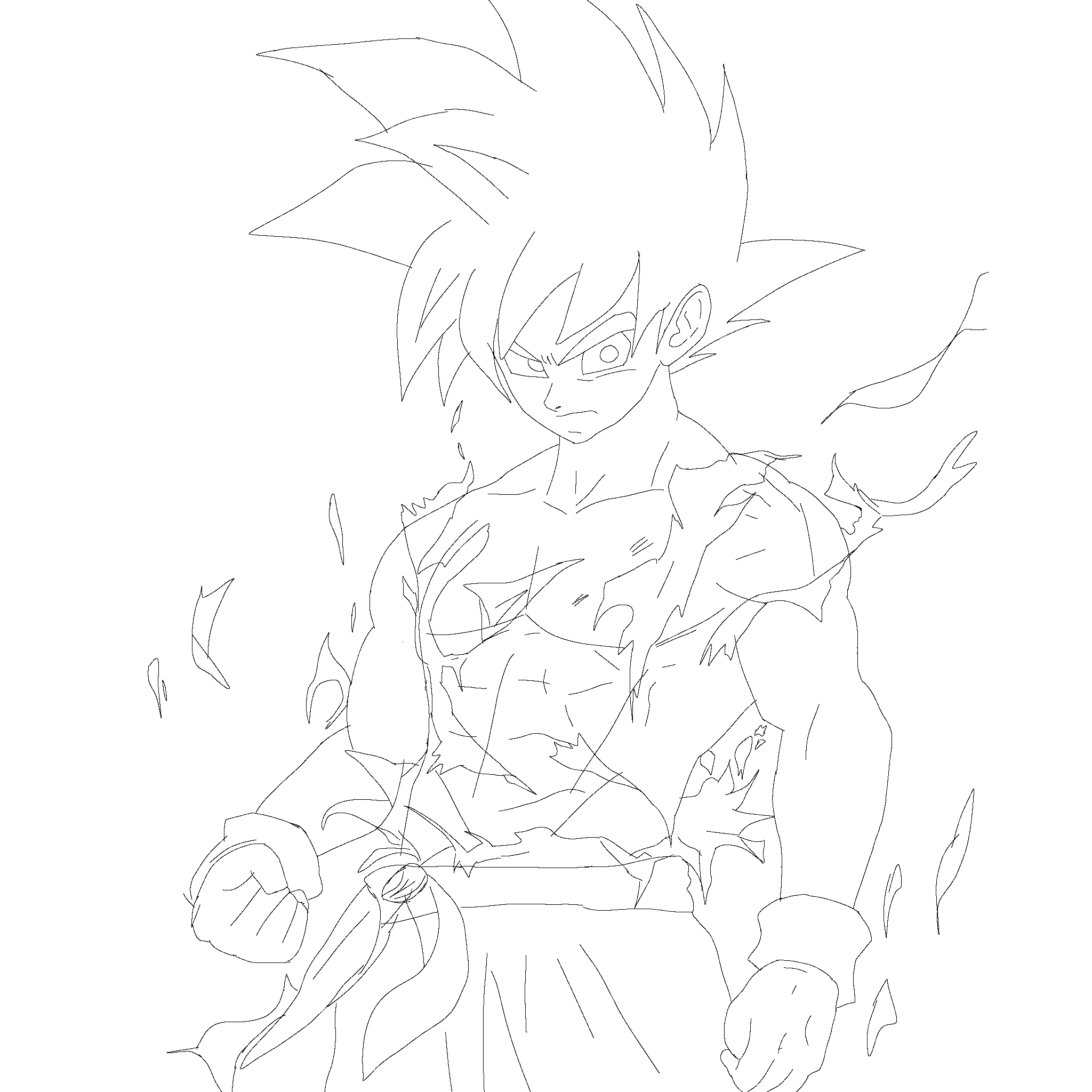 Sketch of Goku
