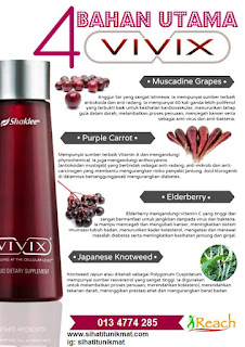 ingredients dalam vivix