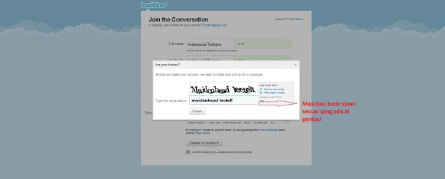 cara daftar twitter