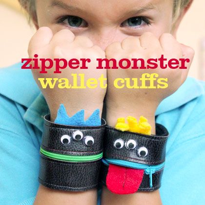 Craft: Zipper Monster Wallet Cuff