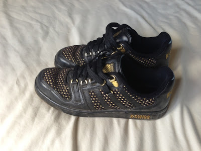 K Swiss Limited Edition Black and Gold Trainers 