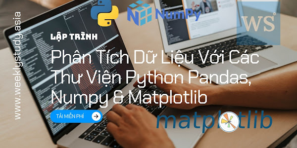 Giới Thiệu Khóa Học Phân Tích Dữ Liệu Với Các Thư Viện Python Pandas, Numpy & Matplotlib [Mã - 9473 V]
