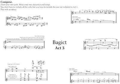 bagict act 3 clarinet saxophone score