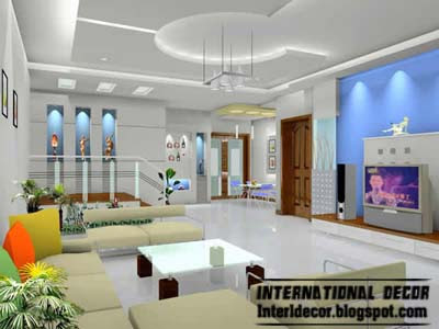 10 unique False ceiling modern designs interior living room ...