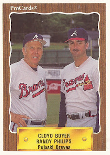 Cloyd Boyer 1990 Pulaski Braves card