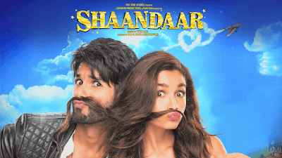 Shahid Kapoor And Alia Bhatt In Shaandaar Movie Poster