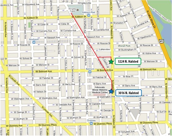 Wrigley Field Parking Map