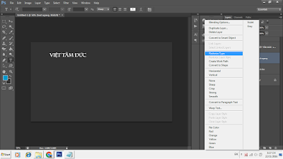 Cách tạo chữ nhiều màu Photoshop