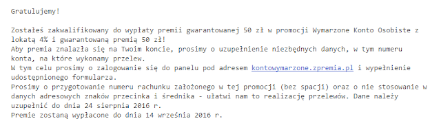 mail od agory lokata mobilna 4% raiffeisen polbank bonus 50 zł