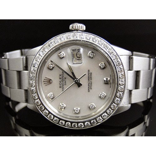 Rolex Men Watch With Diamonds