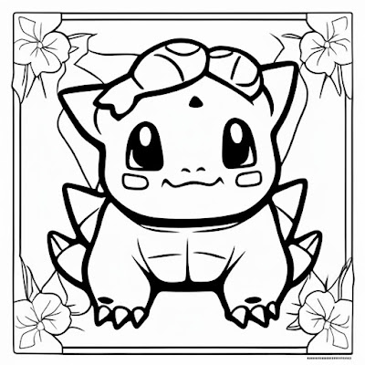 Bulbasaur Coloring Page, Printable