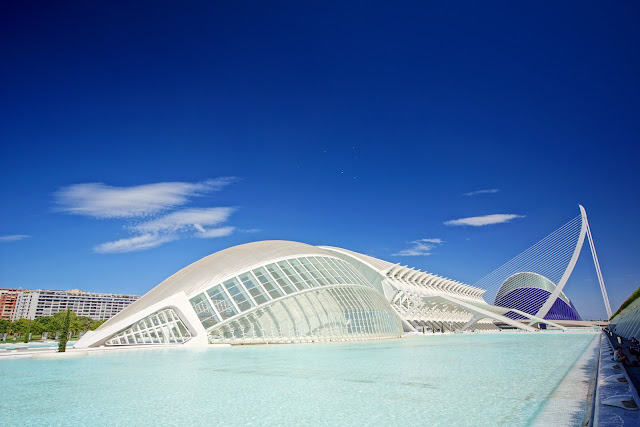 Valencia, Spain, City of arts and sciences, opera house, science museum, hemisferic