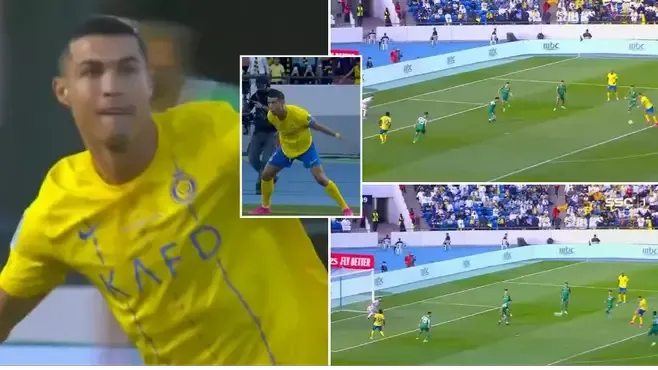 Cristiano Ronaldo Continues Goal Scoring Spree, Nets Stunning Goal With Weaker Foot Against Raja