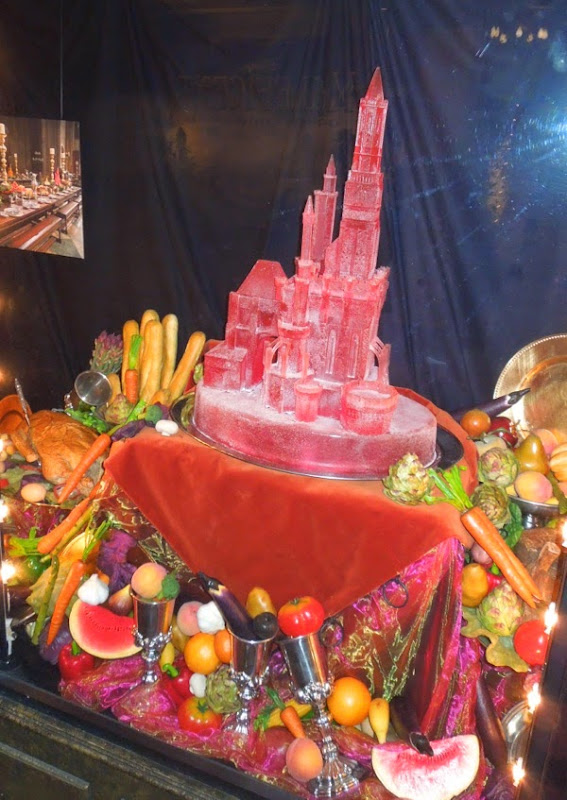 Maleficent banquet castle ice sculpture prop