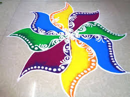 Simple Rangoli Designs With Colours