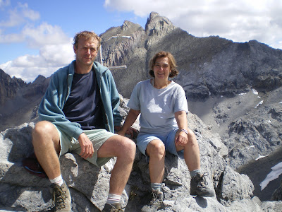 Christine et Bernard à la Pointe d'Escrins