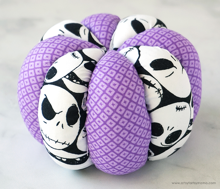 No-Sew Fabric Pumpkins