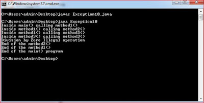 Exception propagation-javaform