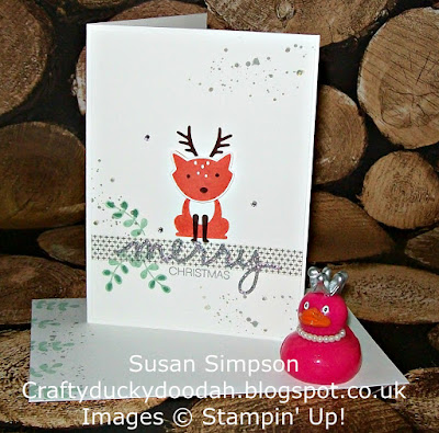 Stampin' Up! UK Independent Demonstrator Susan Simpson, Craftyduckydoodah!, Foxy Friends, Gorgeous Grunge, Holly Jolly Greetings, Christmas Greeting Thinlets, Supplies available 24/7, 