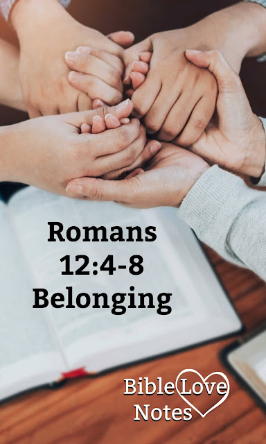 Romans 12:4-8 offers a helpful analogy for Christians working together in unity with diverse gifts.