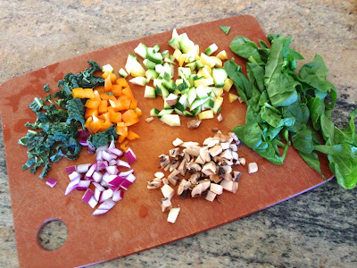 Ingredients for Breakfast Veggie Hash