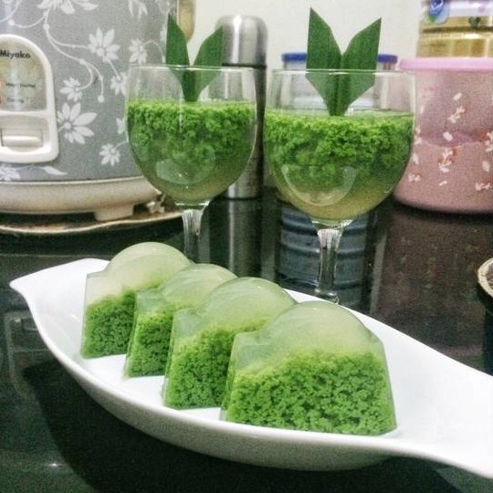 Resep Puding Lumut Hijau Pandan, Cara Membuat Puding Lumut Hijau Pandan