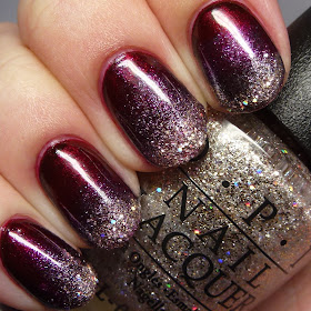 OPI Starlight Collection gradient nail art