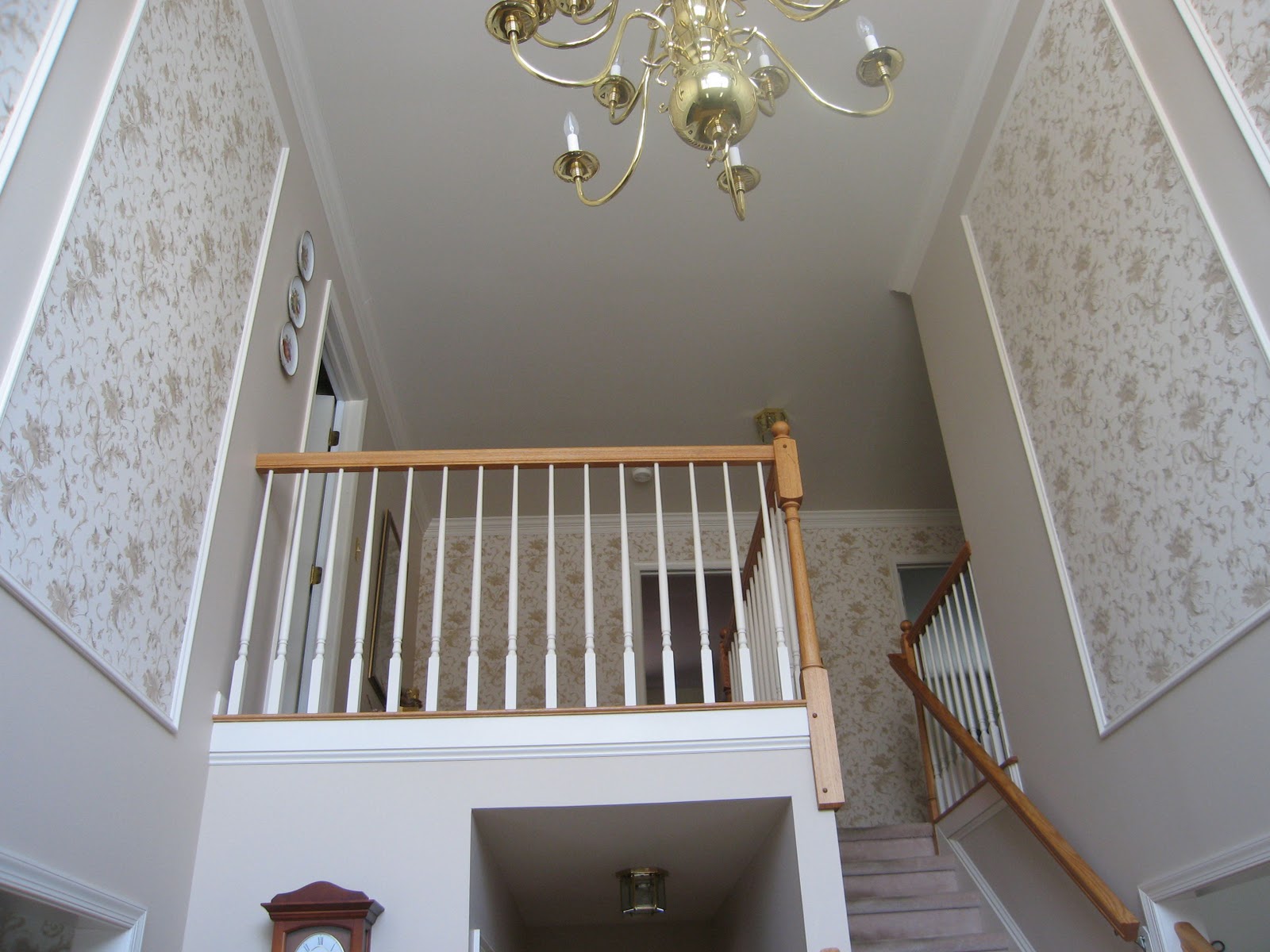 Teacup Lane: Our Wallpapered Two Story Foyer