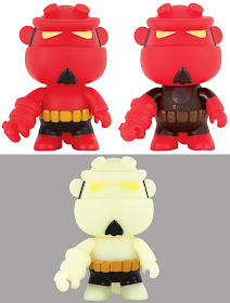 Hellboy 5” Mini Qee Vinyl Figures by Toy2R - Original, B.P.R.D. Edition & Glow in the Dark