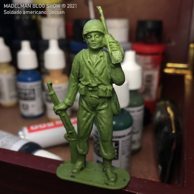 Figura de soldado americano con radio, Jecsan