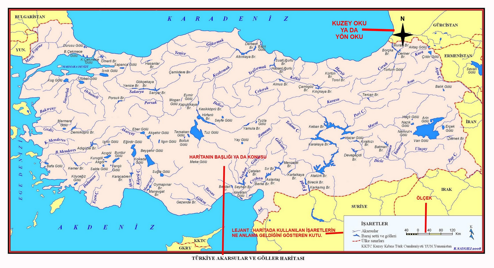 All Turkiye Fiziki Harita Renklendirme