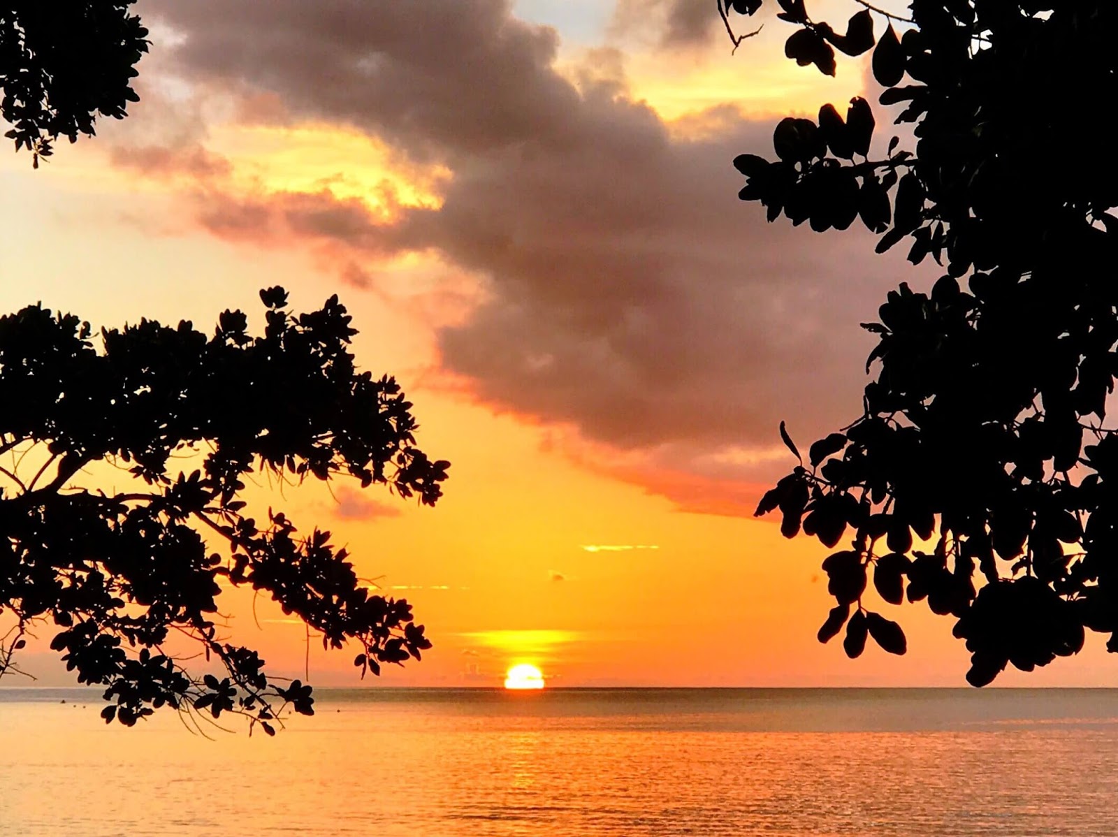 A Perfect Sunset at Beau Vallon Beach