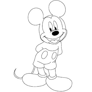 Cara Menggamabar Mickey  Mouse  Menggambar Asik