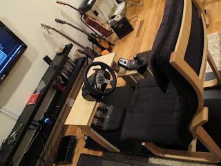 IKEA Poang chair racing cockpit