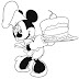 Beautiful Mickey Mouse Cooking Coloring Pages