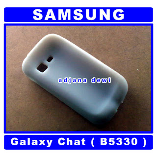( 1200 ) Jual Case Samsung Galaxy Chat B5330 Abu-Abu Silikon Full Keypad Soft Cover Aksesories Handphone