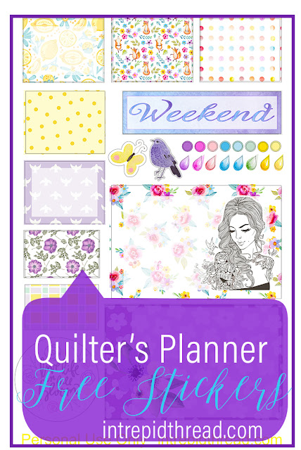 Quilter's Planne Stickers April