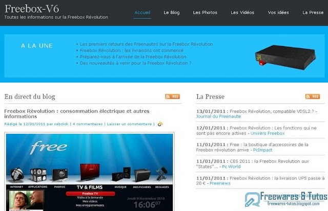 Le site du jour :  Freebox-v6.fr