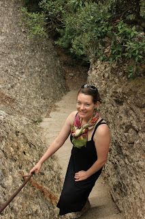 author AJ Lauer at Montserrat in Spain