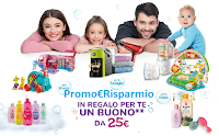 Logo Johnson&Johnson ''Regali da sogno'' : ricevi come premi sicuri 3 prodotti per bambini e buono spesa da 25€