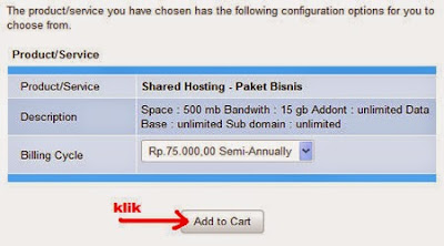 Memulai pesanan Domain di Web Hosting Murah dan Berkualitas Asli indonesia Sanggarhost.com