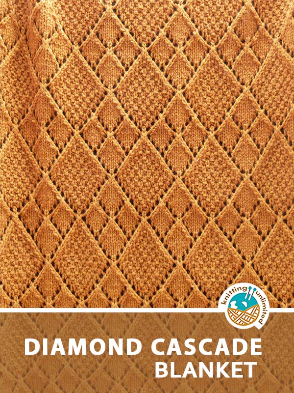 Diamond Cascade Lace Blanket