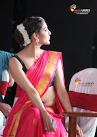 Kajal Agarwal in Red Saree Sleeveless Blouse Stunning Pics  Exclusive Galleries 005.jpg