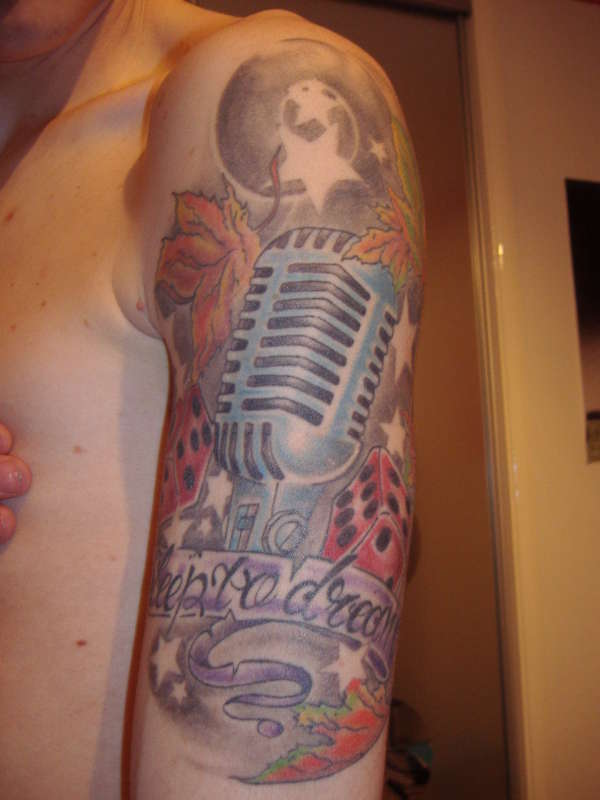 music tattoo designs sleeve HALAAH IO: Half Sleeve Tattoo Designs For Girls