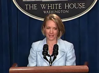 Dana M. Perino, Vidcap from White House Briefing 