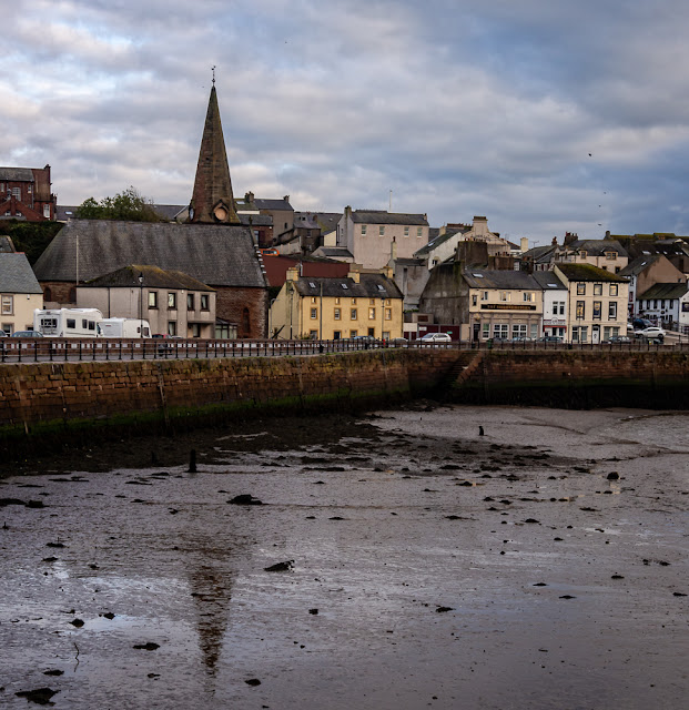 Photo of Christ Church at Maryport at low tide