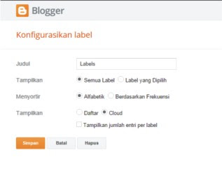 memasang widget label cloud