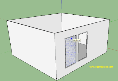 Cara Membuat Lubang Jendela dan Pintu  di Sketchup  